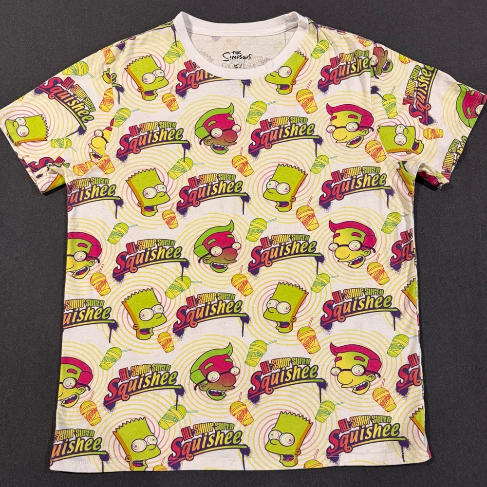 The Simpson’s, Squishee - Multicolor all-over print graphic T-shirt